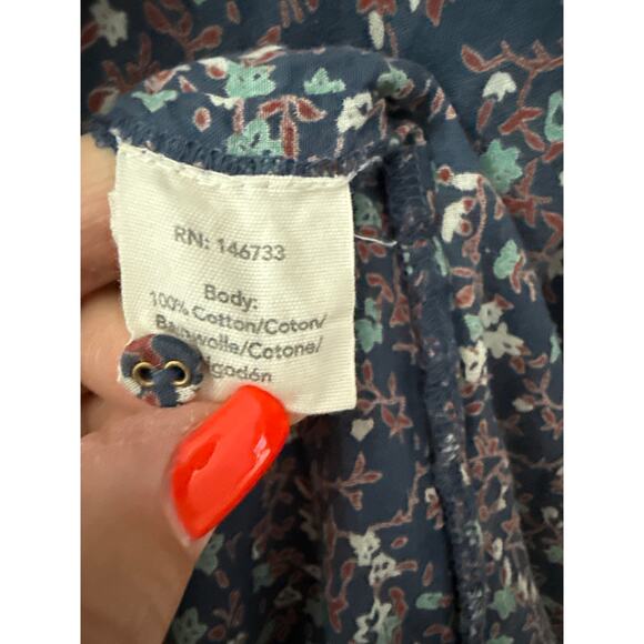 Mirth Palm Springs Caftan in Blue Florals Size Small - Picture 11 of 13